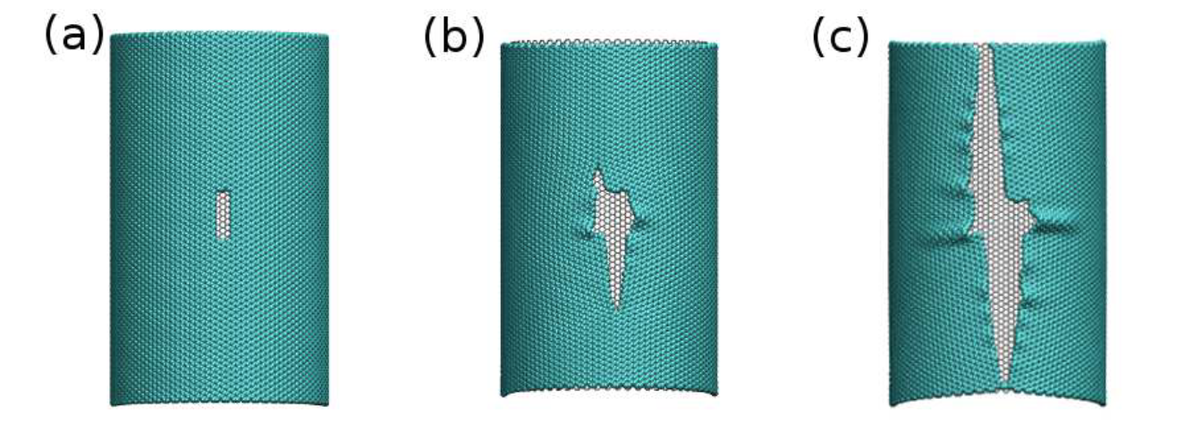 On the unzipping of multiwalled carbon nanotubes