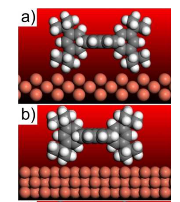Molecular Recognition Effects in the Surface Diffusion of Large Organic Molecules: The Case of Violet Lander